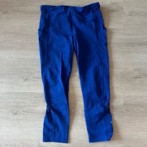 Blue Lululemon Women’s Capris Size 4